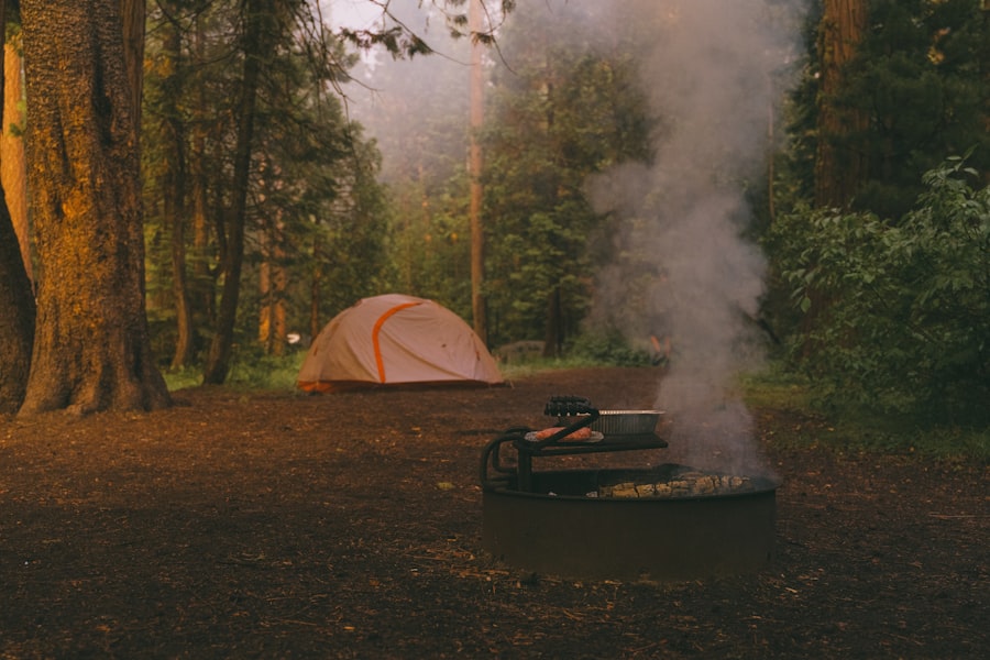 Photo perfecte camping